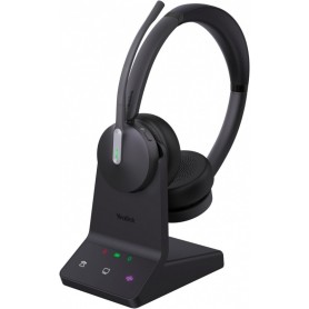  WH64 Dual UC Casque sans Fil Arceau Bureau/Centre d'appels Micro-USB Bluetooth Noir