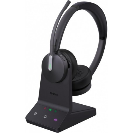  WH64 Dual UC Casque sans Fil Arceau Bureau/Centre d'appels Micro-USB Bluetooth Noir