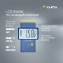 VARTA Testeur de Piles LCD numérique pour Piles, Batteries et Piles Boutons, Appareil de Test pour Toutes Les Tailles de Piles importantes (AA, AAA, C, D, 9 V) avec 2 Piles V13GA (LR44)