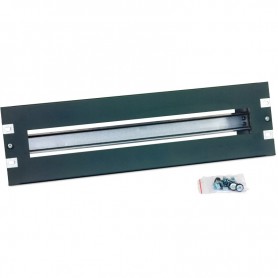 Triton RAB-JL-X01-A1 19\" circuit-breaker strip 3U with top-hat rail, black