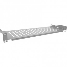 InLine® 19\" shelf, 150mm, 10kg, 1U, RAL 7035 grey