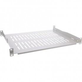 InLine® 19\" shelf, 350mm, 50kg, 1U, RAL 7035 grey