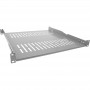 InLine® 19\" shelf, 450mm, 50kg, 1U, RAL 7035 grey