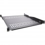 InLine® 19\" shelf, 550mm, 50kg, 1U, RAL 9005 black