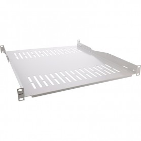 InLine® 19\" shelf, 550mm, 50kg, 1U, RAL 7035 grey