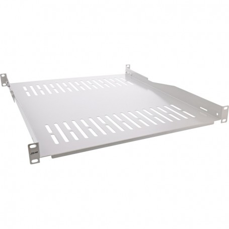 InLine® 19\" shelf, 550mm, 50kg, 1U, RAL 7035 grey