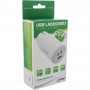 InLine® USB PD power supply, GaN charger, 3-port, Dual USB-C + USB-A, 65W, white