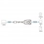 ATEN UC232C Converter USB-C to Serial RS232 9pin Sub D Adapter Cable, 0.3m