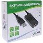 InLine® USB 2.0 active extension, USB-A male/female, 10m