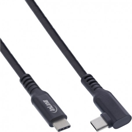 InLine® USB 3.2 Gen.1 Cable, USB Type-C male/male angled for VR, black, 5m