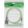 InLine® Industrial network cable, M12 4-pin D-coded male/male, PUR 20m