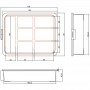 InLine® Small Components Box, 7 compartments, 180x140x40mm, orange