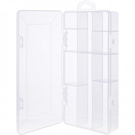 InLine® Small Components Box 10 shelfs 206x107x33mm, transparent