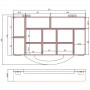 InLine® Small Components Box, 11 compartments, 271x186x40mm, orange
