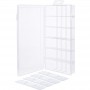 InLine® Small Components Box, 18 compartments, 207x110x27mm, transparent