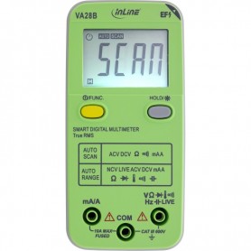 InLine® Multimeter with Auto-Range and Autoscan, pocket size