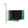 InLine® Quad Gigabit network card, 4x RJ45 2.5Gb/s, PCIe x4, incl. LP bracket