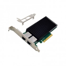 InLine® Dual 10-Gigabit network card, 2x RJ45 10Gb/s, PCIe x8, incl. LP bracket