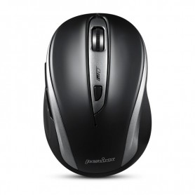 Mouse, Perixx PERIMICE-721 IB wireless ergonomic mouse, 5-button, silver/black