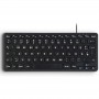 Perixx PERIBOARD-416 DE, wired, USB mini keyboard with 4 hubs, black