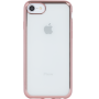 Coque semi-rigide transparente métal rose pour iPhone 6/6S/7/8