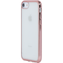 Coque semi-rigide transparente métal rose pour iPhone 6/6S/7/8