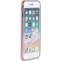 Coque semi-rigide transparente métal rose pour iPhone 6/6S/7/8