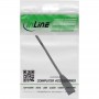 InLine® RJ45 interface protection Cat.6A S/FTP, RJ45 M/F, black, 0.2m
