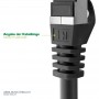 InLine® Patch cable, Cat.6A, S/FTP, TPE flexible, black, 0.25m