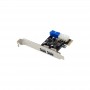 InLine® 2+2ports USB 3.2 Gen.1 host controller, PCIe, w/SATA power + LP bracket