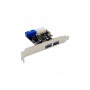 InLine® 2+2ports USB 3.2 Gen.1 host controller, PCIe, w/SATA power + LP bracket