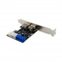 InLine® 2+2ports USB 3.2 Gen.1 host controller, PCIe, w/SATA power + LP bracket
