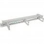 InLine® 16-way patch panel, Keystone empty panel with 3 brackets, 19\", 1U grey