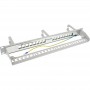 InLine® 16-way patch panel, Keystone empty panel with 3 brackets, 19\", 1U grey