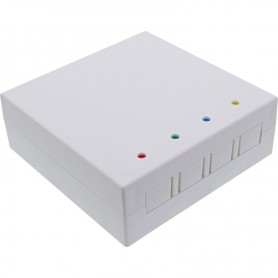InLine® FTTH empty termination box for up to 4x LC duplex / 4x SC simplex, white