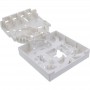 InLine® FTTH empty termination box for up to 4x LC duplex / 4x SC simplex, white