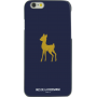 Coque semi-rigide bleue Ines de la Fressange motif faon pour iPhone 6/6S