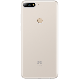 Coque semi-rigide transparente pour Huawei Y7 2018