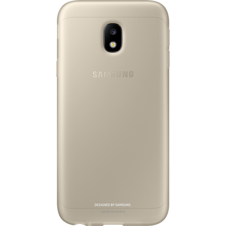 Coque semi-rigide Samsung EF-AJ330TF dorée translucide pour Galaxy J3 J330 2017