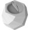Lampe-enceinte Prisme Sphere blanche Bluetooth Colorblock