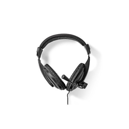 Casque PC | Tour d\'oreille | Stereo | 1x 3.5 mm / 2x 3.5 mm | Rabattable Microphone | Noir