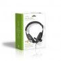 Casque PC | Tour d\'oreille | Stereo | 1x 3.5 mm / 2x 3.5 mm | Rabattable Microphone | Noir