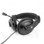 Casque PC | Tour d\'oreille | Stereo | 1x 3.5 mm / 2x 3.5 mm | Rabattable Microphone | Noir