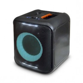 Haut-parleur BlueTooth® Party | Durée de lecture maximale de batterie: 5 heures | 150 W | Poignee de transport | Lumières de fête | Liable | Égaliseur | Noir / Orange