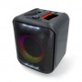 Haut-parleur BlueTooth® Party | Durée de lecture maximale de batterie: 5 heures | 150 W | Poignee de transport | Lumières de fête | Liable | Égaliseur | Noir / Orange