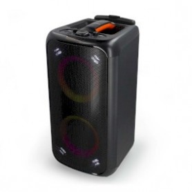 Haut-parleur BlueTooth® Party | Durée de lecture maximale de batterie: 5 heures | 240 W | Poignee de transport | Lumières de fête | Égaliseur | Noir / Orange