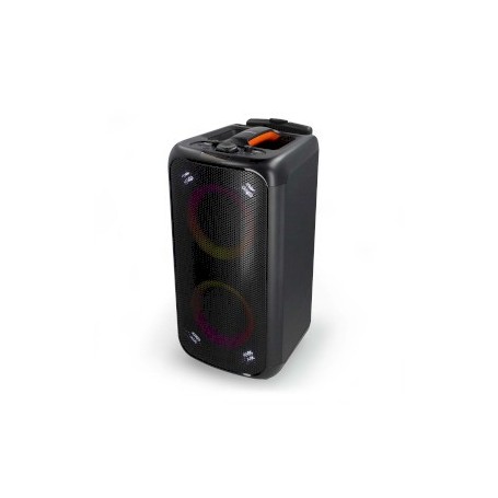 Haut-parleur BlueTooth® Party | Durée de lecture maximale de batterie: 5 heures | 240 W | Poignee de transport | Lumières de fête | Égaliseur | Noir / Orange