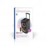 Haut-parleur BlueTooth® Party | Durée de lecture maximale de batterie: 5 heures | 240 W | Poignee de transport | Lumières de fête | Égaliseur | Noir / Orange