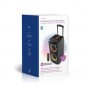 Haut-parleur BlueTooth® Party | Durée de lecture maximale de batterie: 5 heures | 240 W | Poignee de transport | Lumières de fête | Égaliseur | Noir / Orange