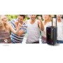 Haut-parleur BlueTooth® Party | Durée de lecture maximale de batterie: 5 heures | 240 W | Poignee de transport | Lumières de fête | Égaliseur | Noir / Orange